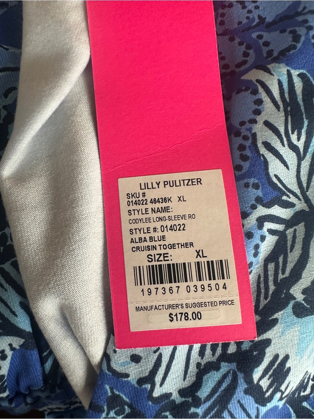 Lilly Pulitzer NWT Codylee Romper Dress Alba Blue Cruisin Together Size XL - Picture 8 of 8